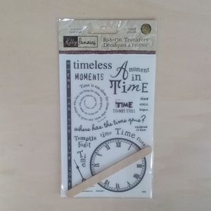2/$15 Time Rub-on Transfers Kelly Panacci 067901137174